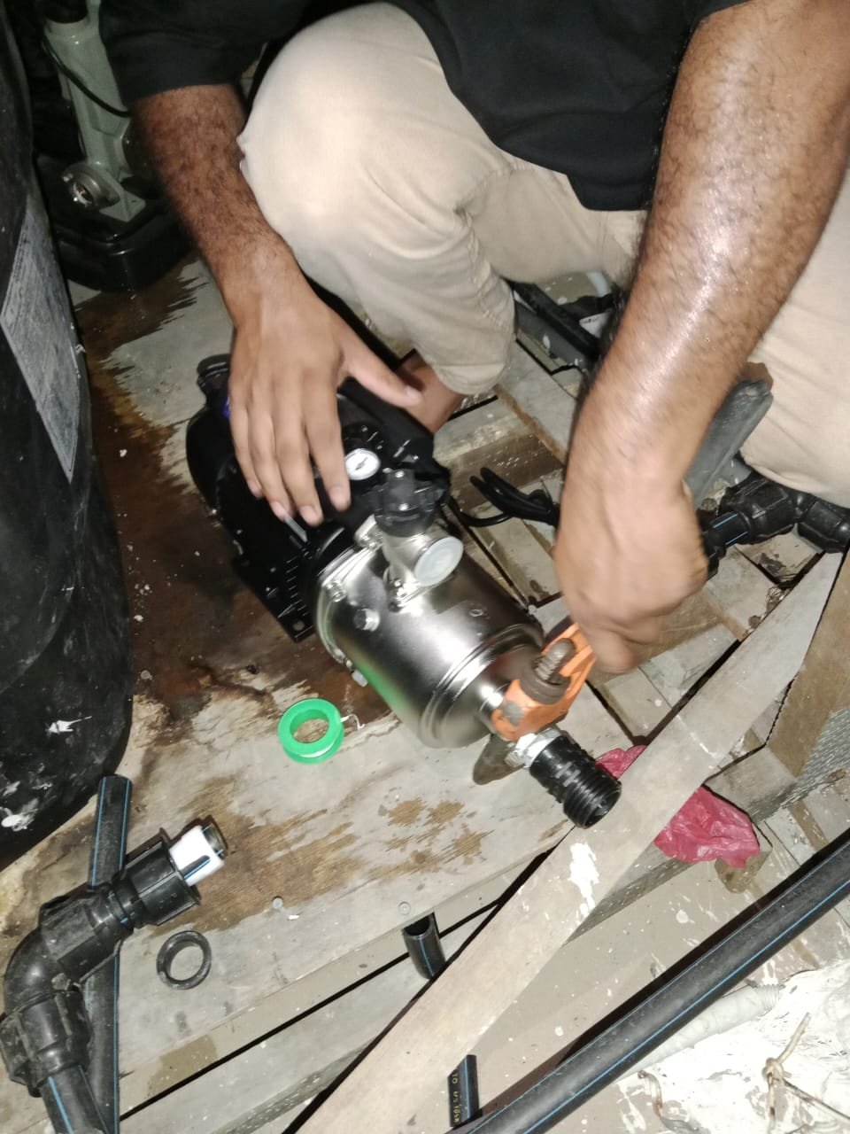 Professional plumbing work