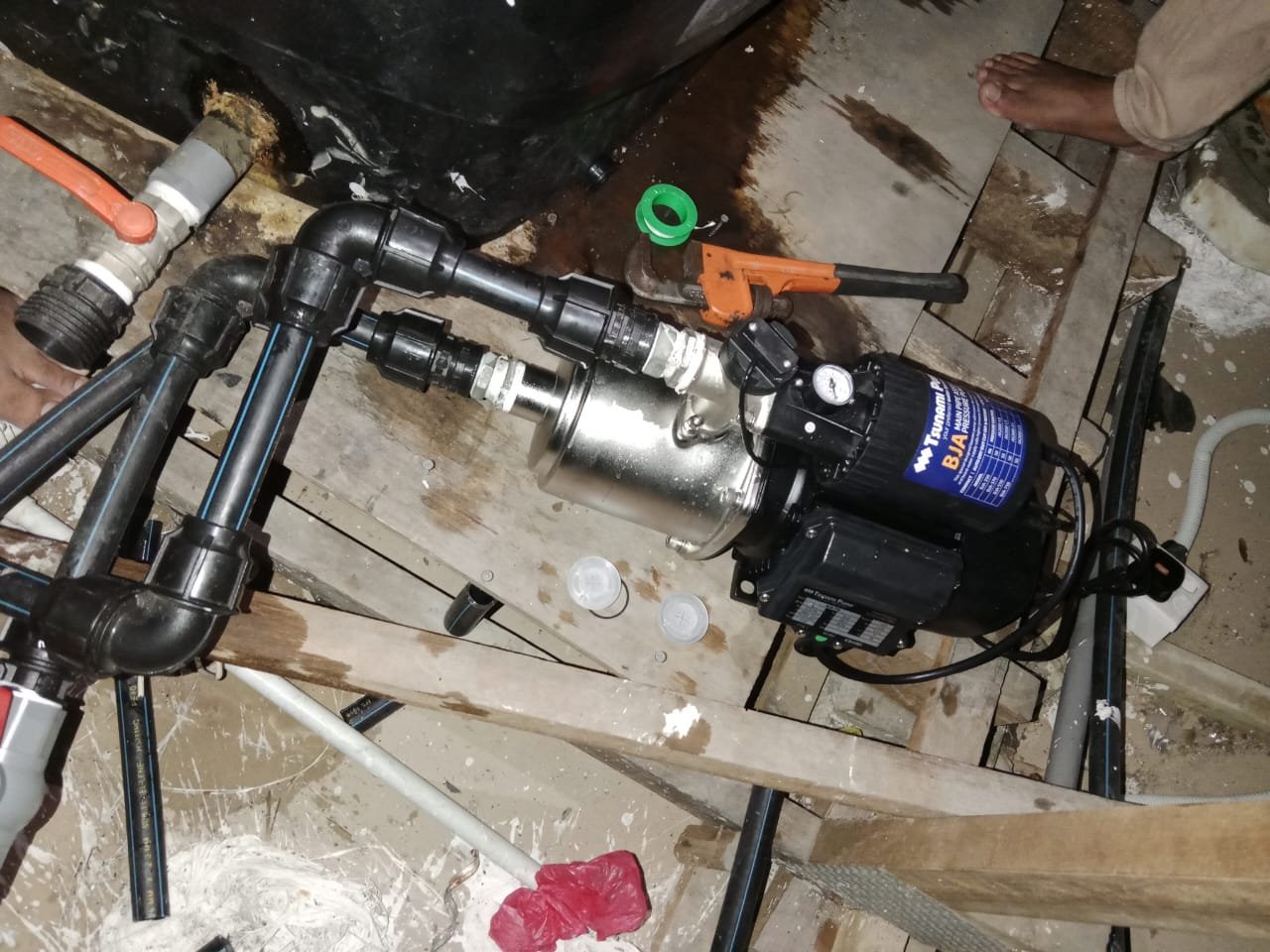 Professional plumbing work