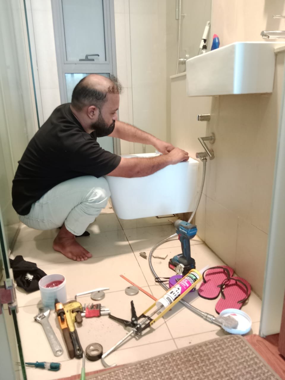 Professional plumbing work